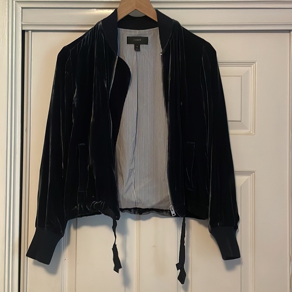 J. Crew Velvet Bomber Jacket - Picture 5 of 6